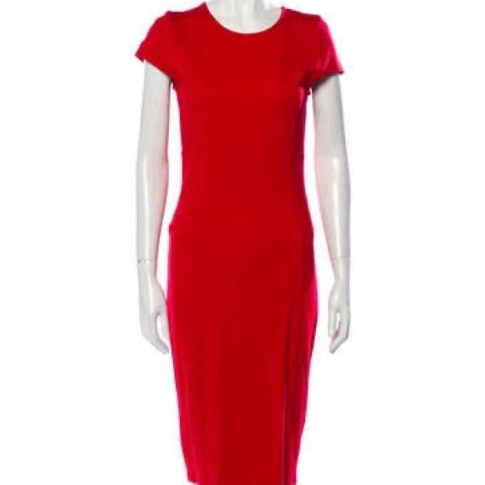 Felicity & Coco by Nordstrom red fitted back zipper dress size extra large